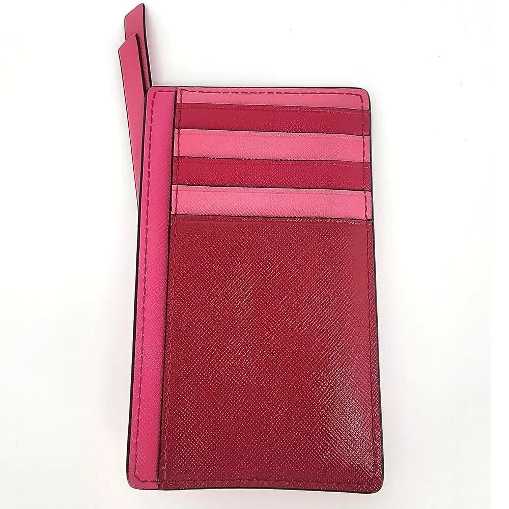 Marc Jacobs Snap Shot Pink Card Case Coin Purse Wallet
